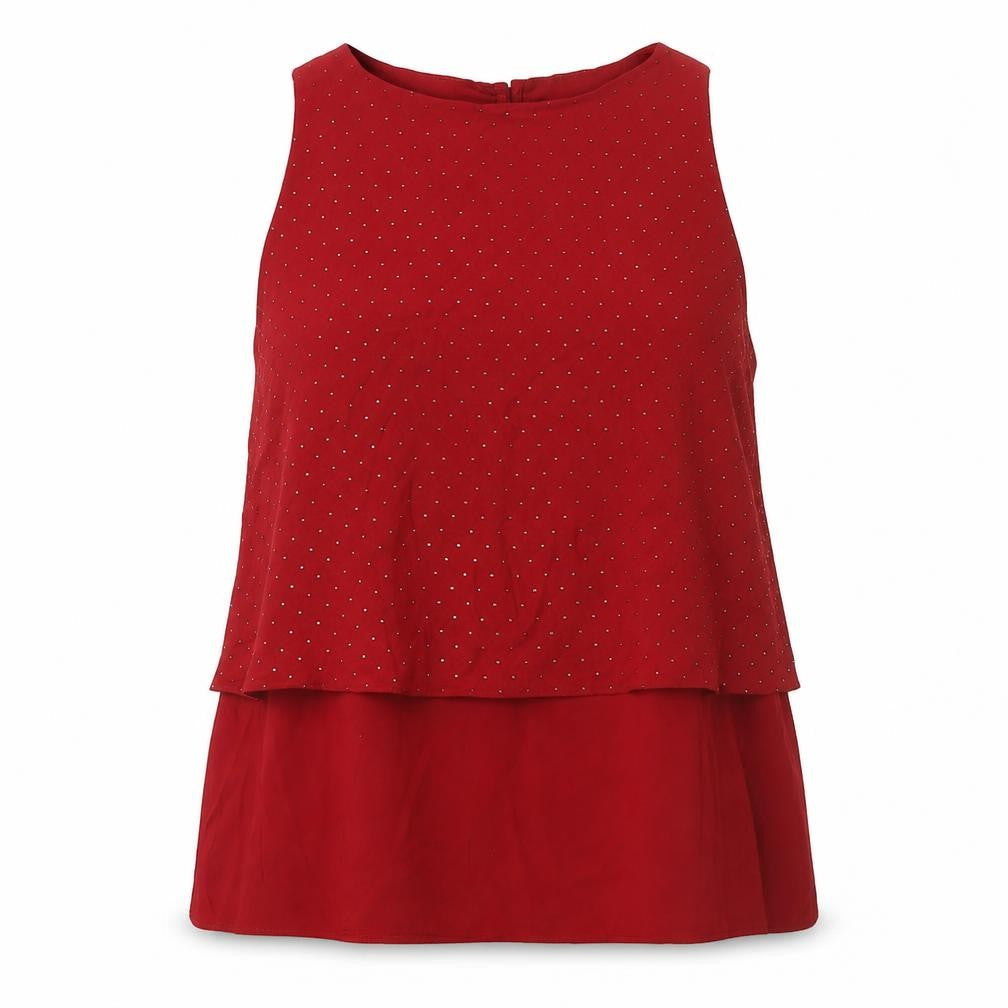 Next Women's Red Sleeveless Tank Top Size 14
