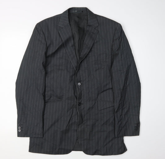 KJ Men's Black Regular Fit Blazer 40R