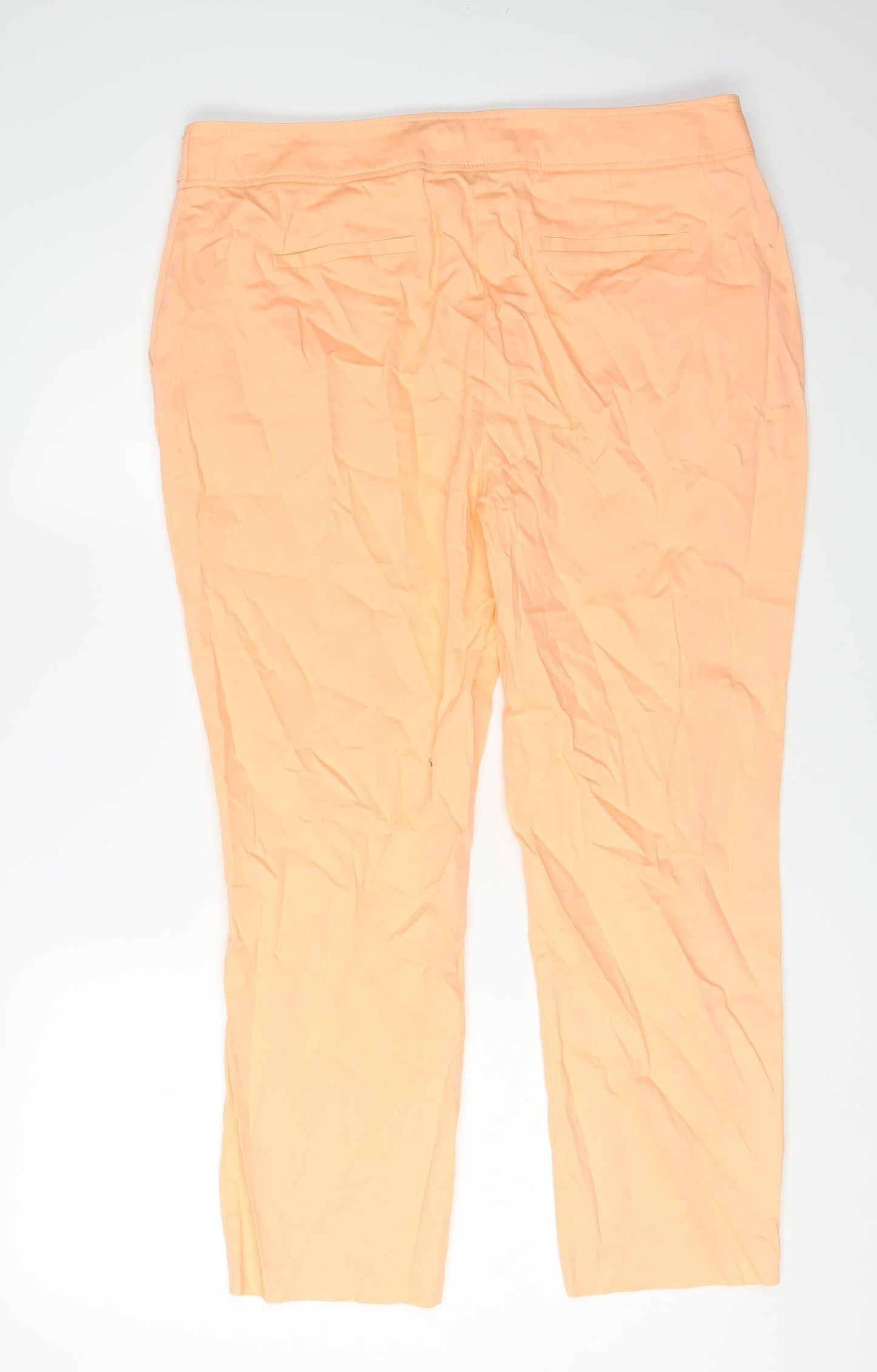 Dorothy Perkins Women's Orange Chino Trousers Size 16