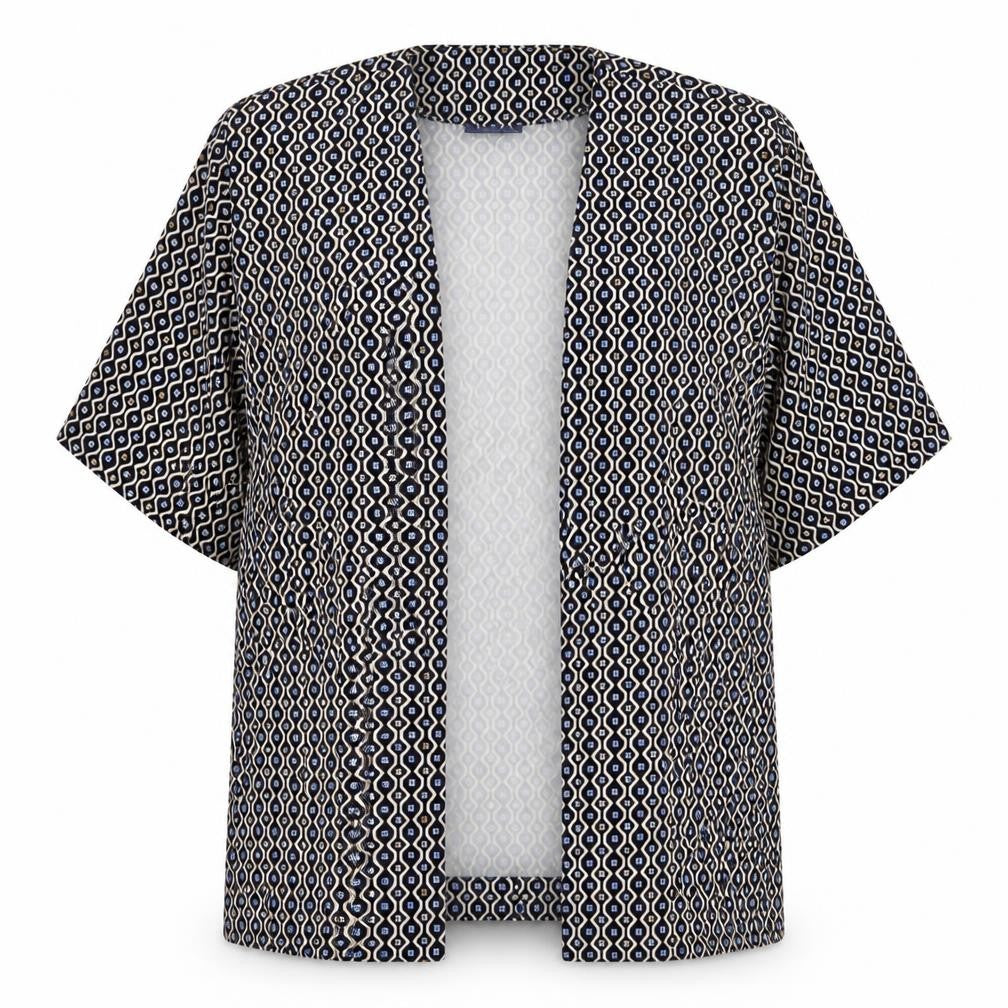 Saloos Women's Geometric Kimono Blouse, Size 14