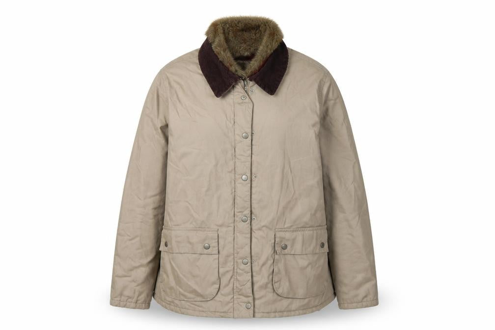 River Island Women's Beige Parka Coat Size 14 Casual