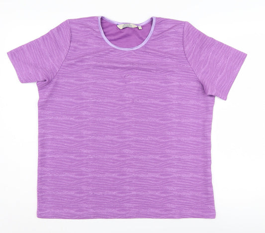 Purple Honor Millburn Women's Basic T-Shirt L