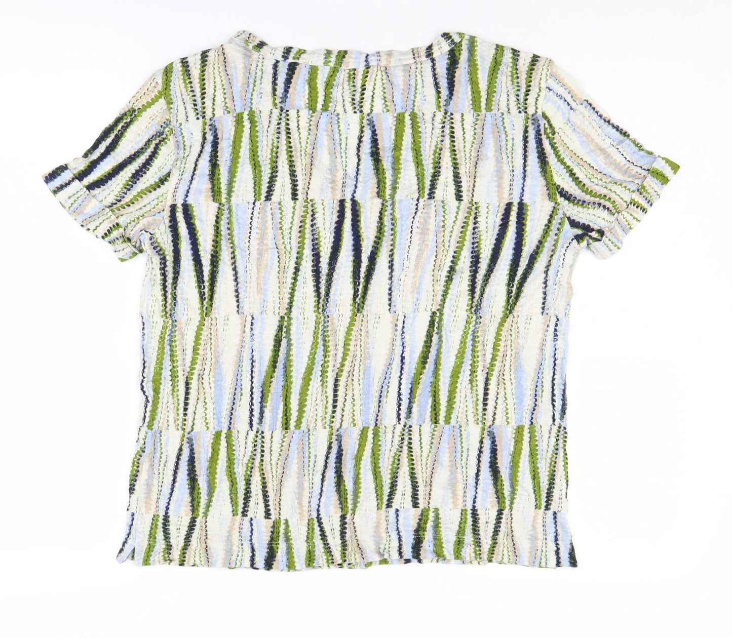 Marks and Spencer Women's Multicoloured V-Neck T-Shirt