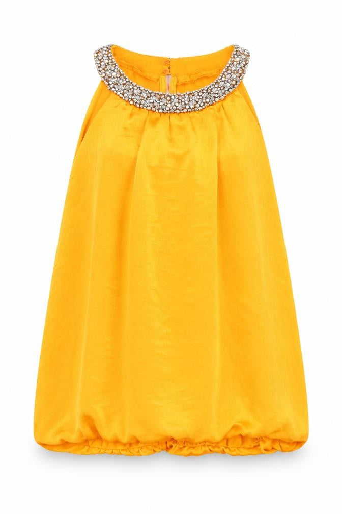 Dorothy Perkins Women's Yellow Tunic Blouse UK 12