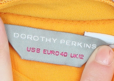 Dorothy Perkins Women's Yellow Tunic Blouse UK 12