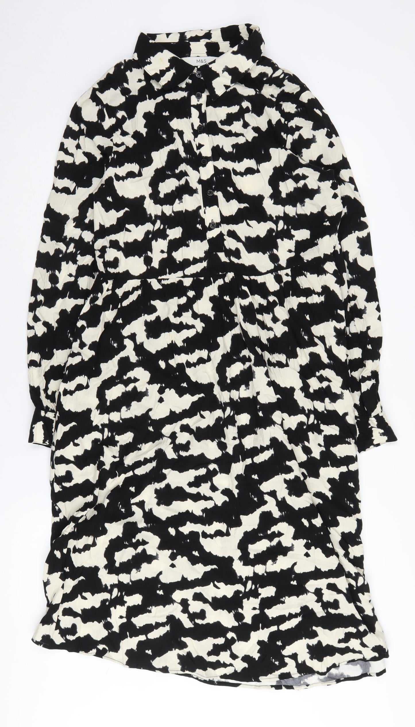 Marks and Spencer Women's Size 12 Animal Print Shirt Dress
