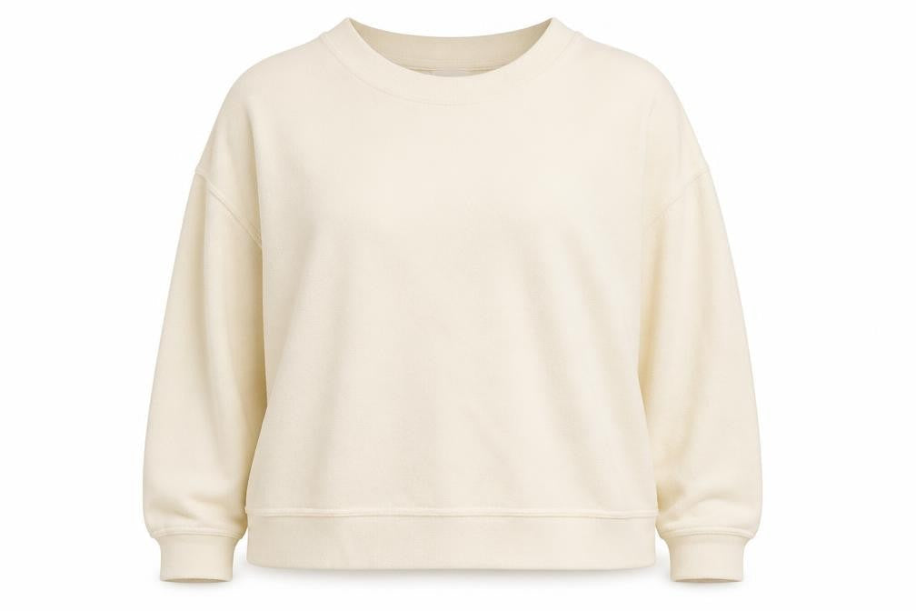 H&M Women's Ivory Pullover Sweatshirt Size 12