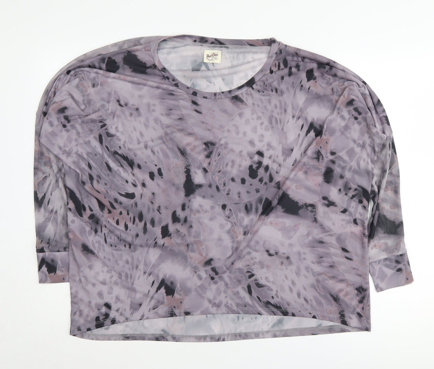 A Postcard From Brighton Grey Animal Print Blouse