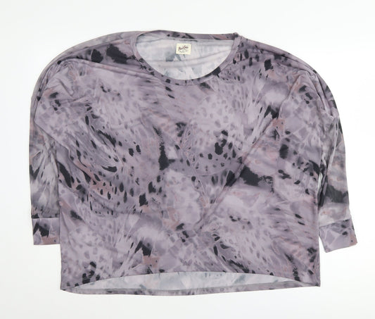 A Postcard From Brighton Grey Animal Print Blouse