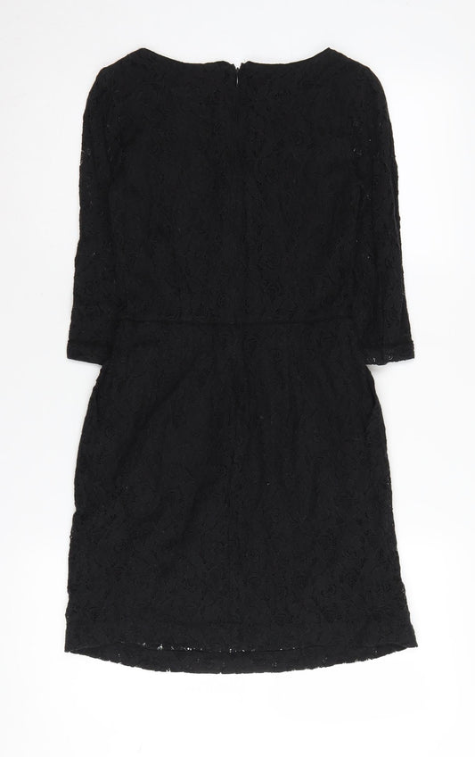 MNG Women's Black Lace Sheath Dress XS