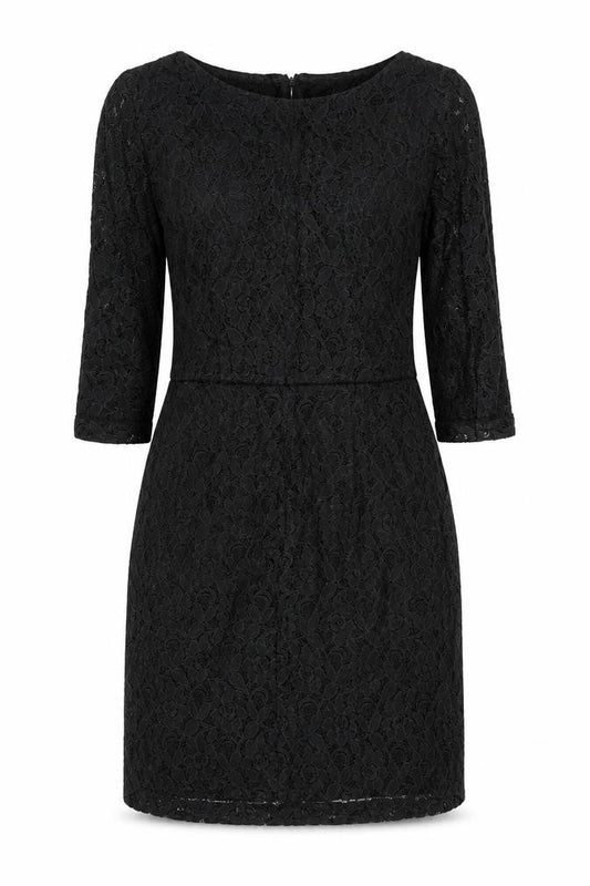 Mango Women's Black Lace Sheath Dress XS