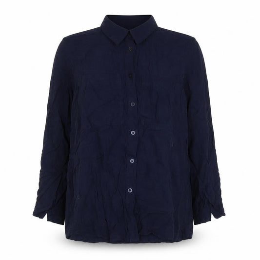 Marks and Spencer Women's Blue Button-Up Shirt 12