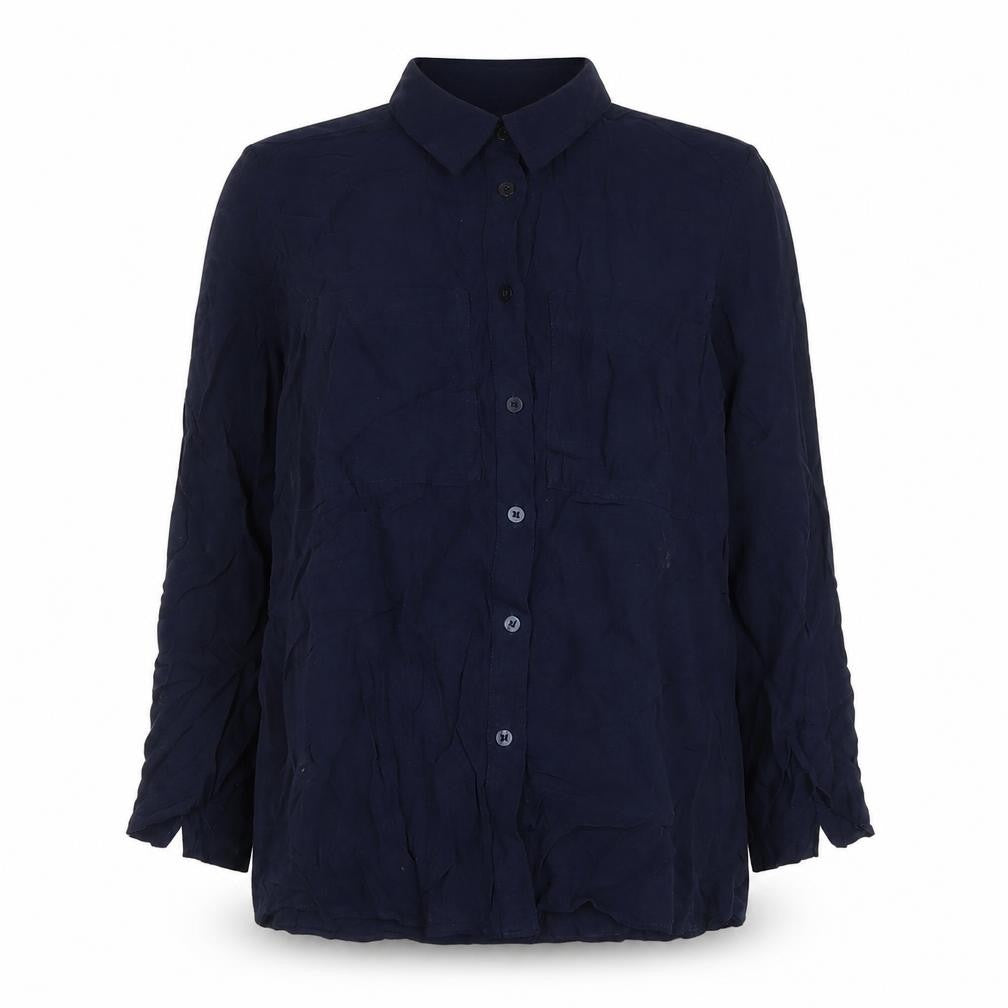 Marks & Spencer Women's Blue Button-Up Shirt 12