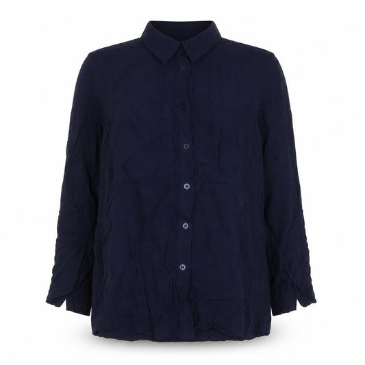 Marks and Spencer Women's Blue Button-Up Shirt 12