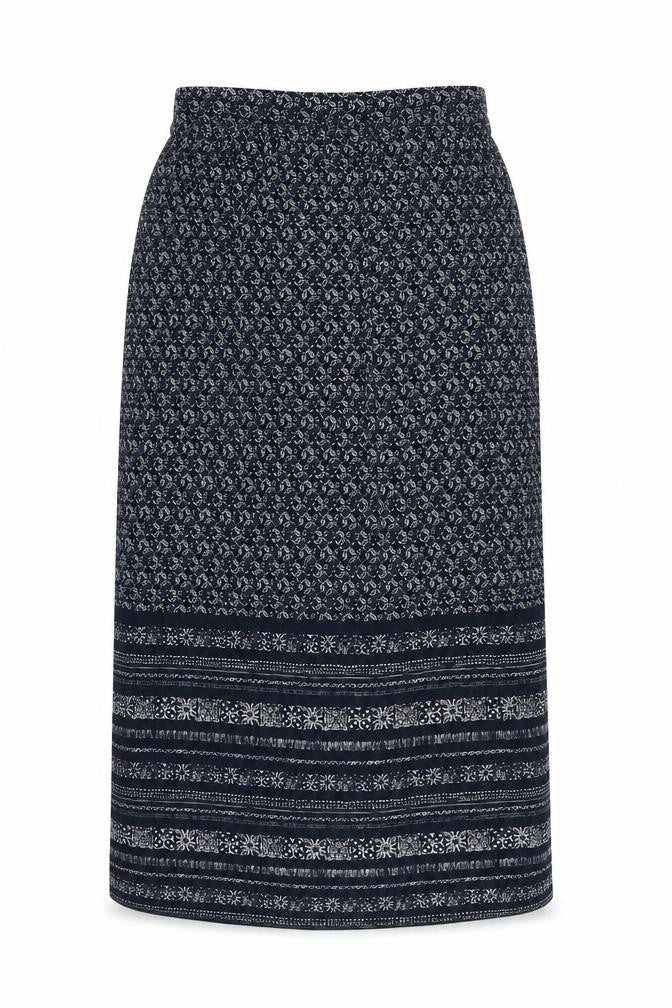 Marks & Spencer Women's Black Geometric Midi Skirt