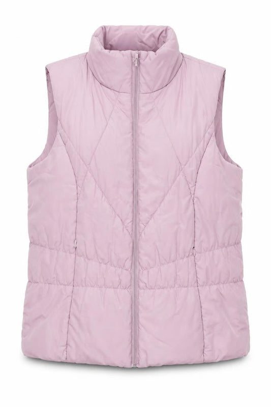 Bonmarché Women's Pink Sleeveless Puffer Waistcoat M