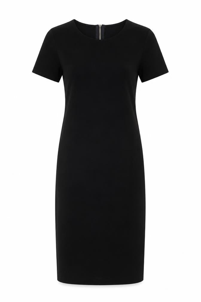 Stradivarius Women's Black Midi Sheath Dress Size L