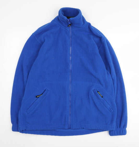 MIG Men's Blue Fleece Jacket M - Casual Outdoor Zip
