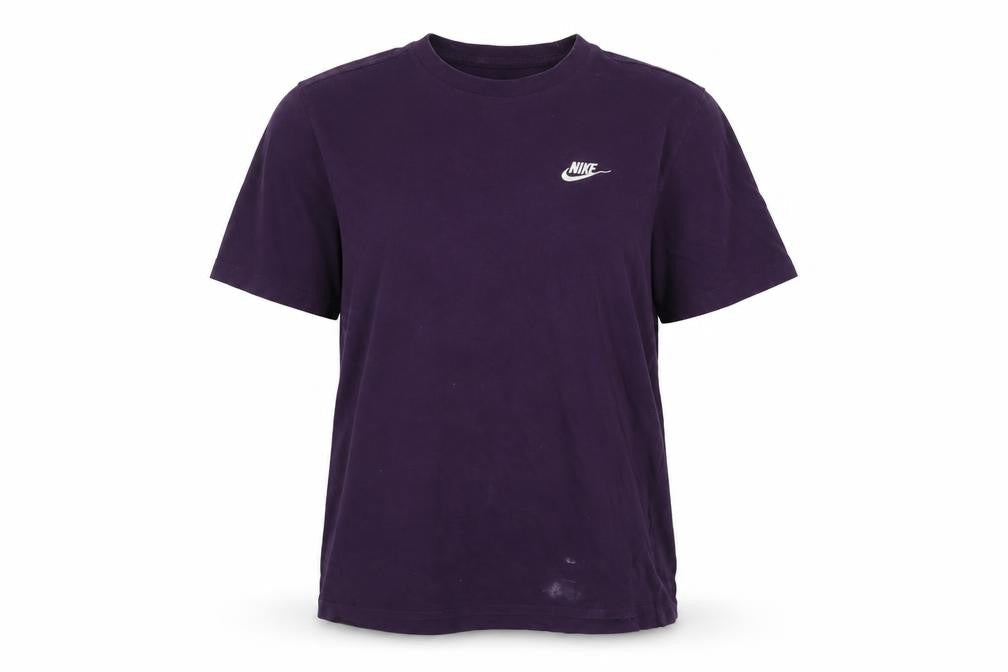 Nike Unisex Purple Crew Neck T-Shirt M Casual