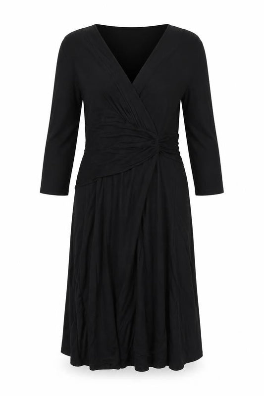 Phase Eight Black Viscose Dress Size 12 Women's