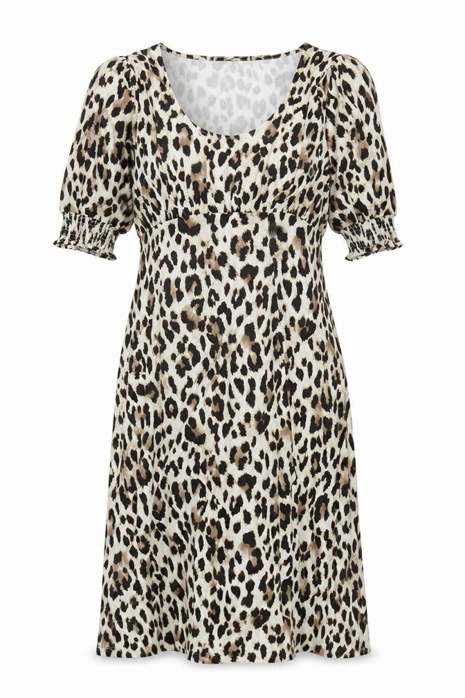 SOSANDAR Women's Animal Print Multicoloured Shift Dress Size 12