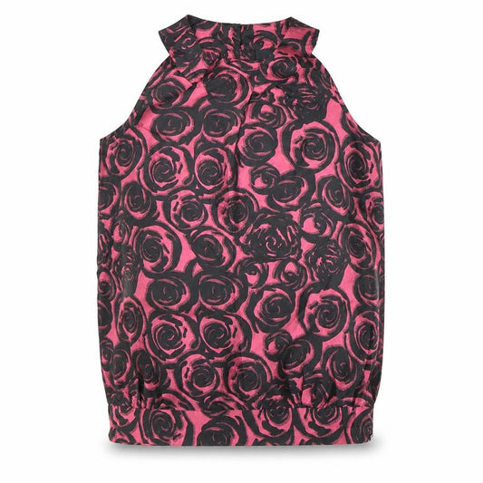 Next Women's Pink Floral High Neck Blouse Size 6