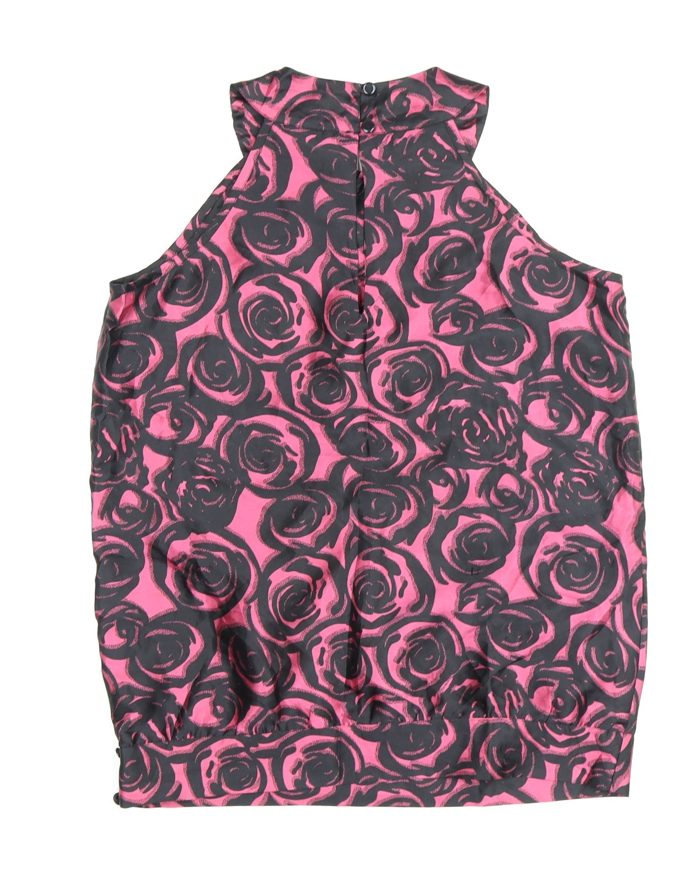 Next Women's Pink Floral High Neck Blouse Size 6