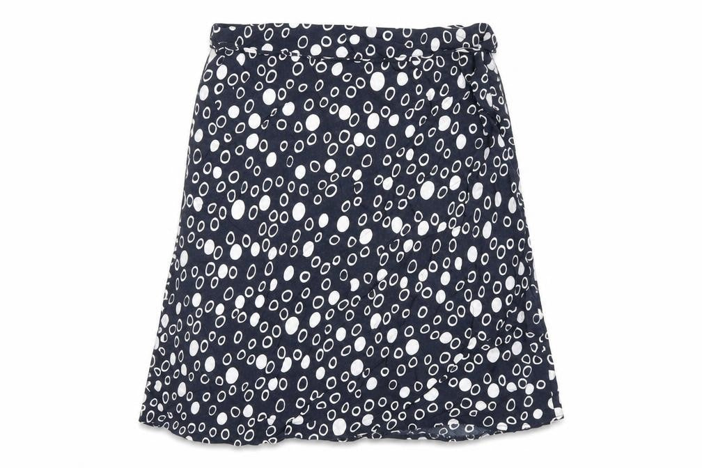 Marks & Spencer Women's Blue Polka Dot A-Line Skirt Set