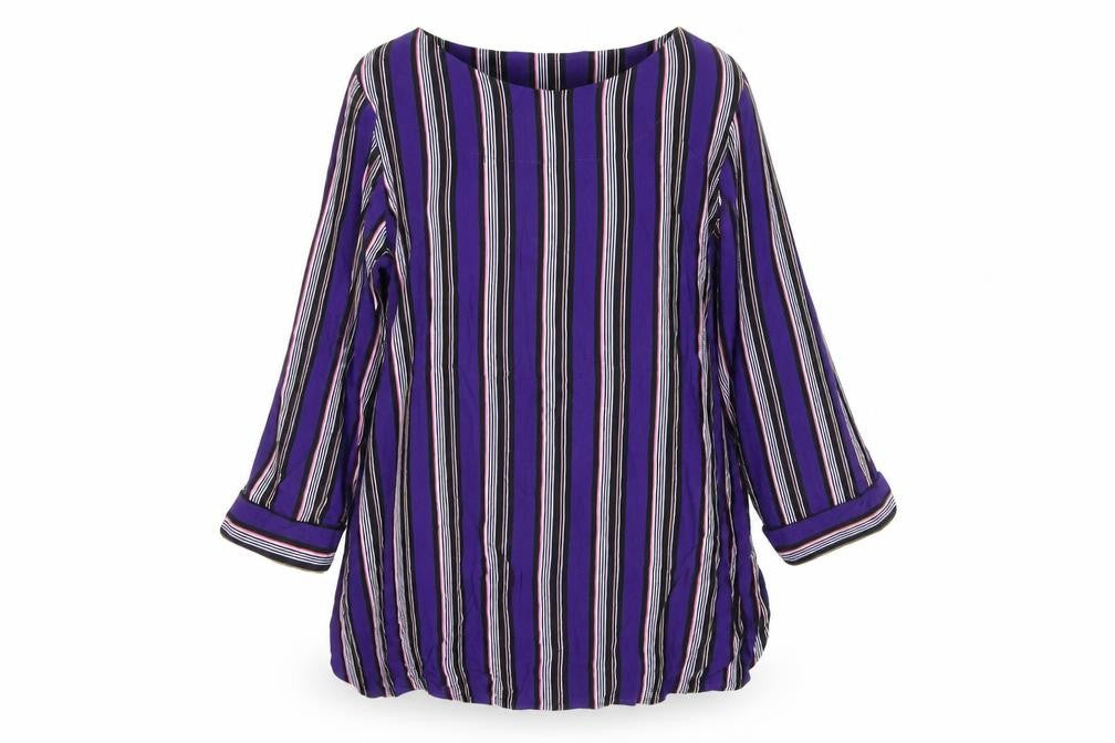 Next Women's Purple Striped Top, Size 14