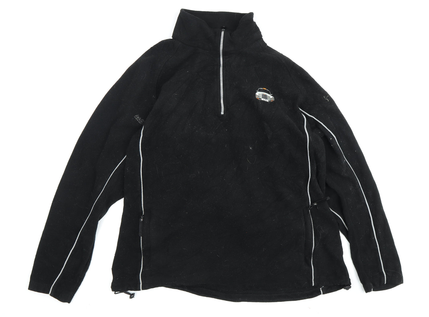 LTI Men's Black 2XL Fleece Windbreaker Jacket