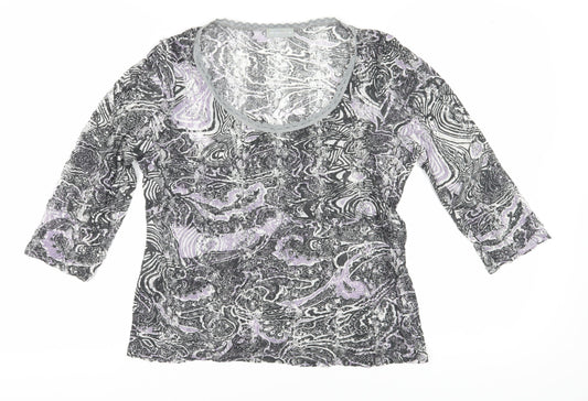 Per Una Women's Multicoloured Jersey Blouse, Size 16