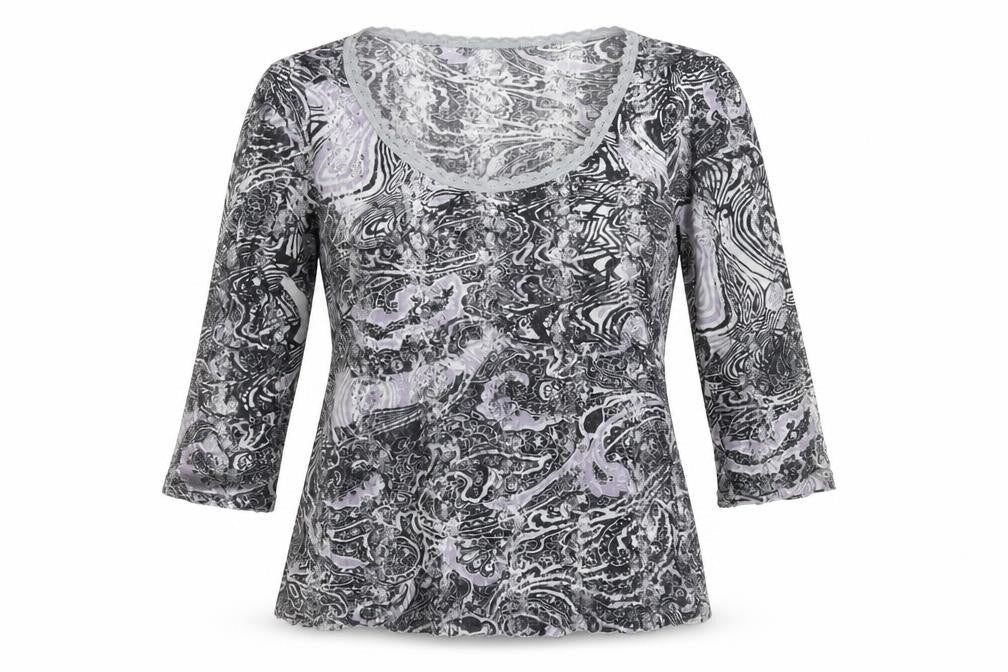 Per Una Women's Multicoloured Jersey Blouse, Size 16