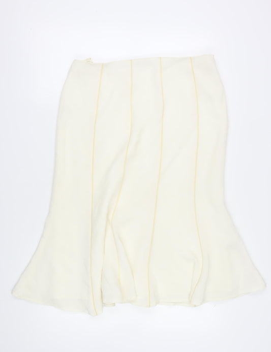 Gold Women's Ivory Skirt Size 16 Elegant