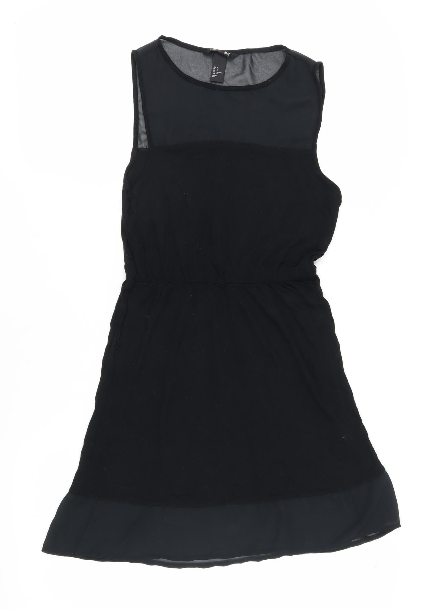 H&M Women's Black S Sleeveless Sheath Dress