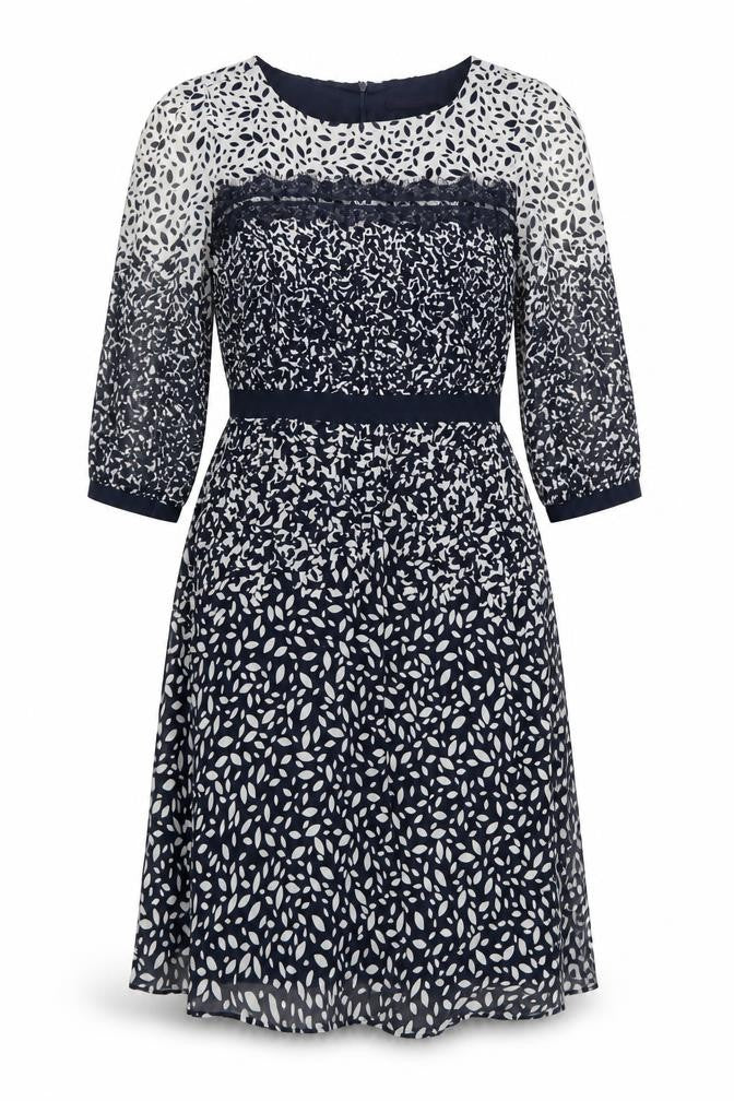 Marks & Spencer Women's Black Floral Fit & Flare Dress