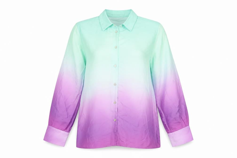Zara Women's Multicoloured Button-Up Shirt Size S