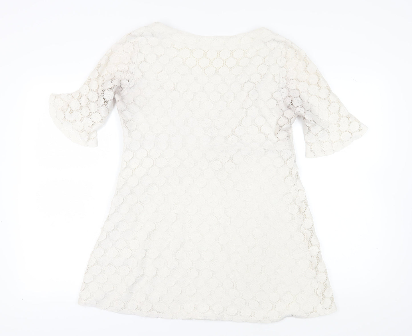 Principles Women's Ivory A-Line Lace Dress - Size 16