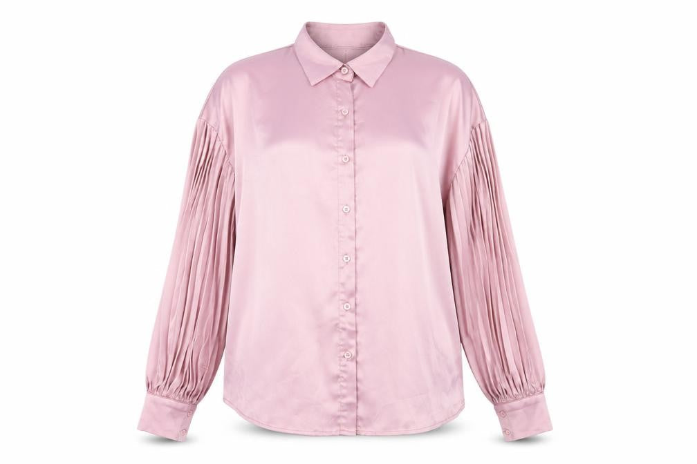 In The Style Women's Pink Button-Up Shirt Size 12