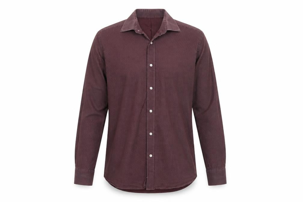 Moss Men's Red Polka Dot Button-Up Shirt Size 16