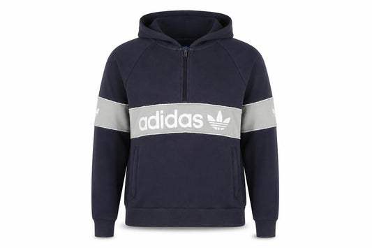 Adidas Womens Blue Grey Hoodie, Small, Logo Style