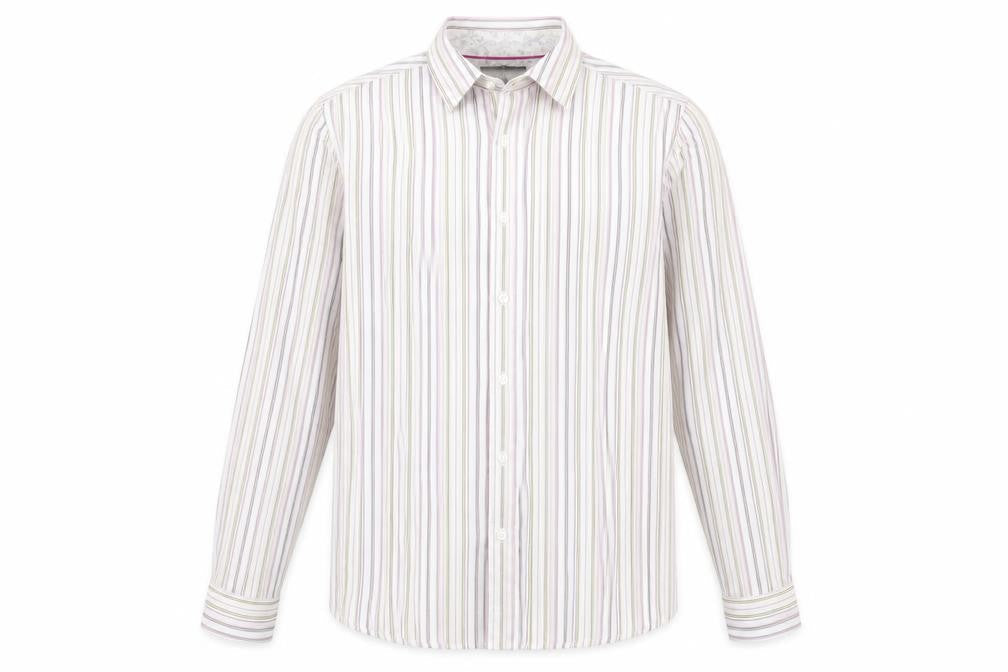 Jeff Banks Men's Multicoloured Striped Shirt Small