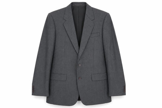 Centaur Men's Grey Wool Long Blazer, Size 40L