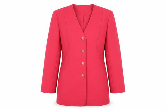 Eastex Women's Red Regular Fit Suit Jacket Size 12