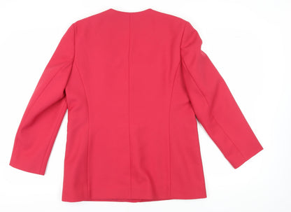 Eastex Women's Red Regular Fit Suit Jacket Size 12