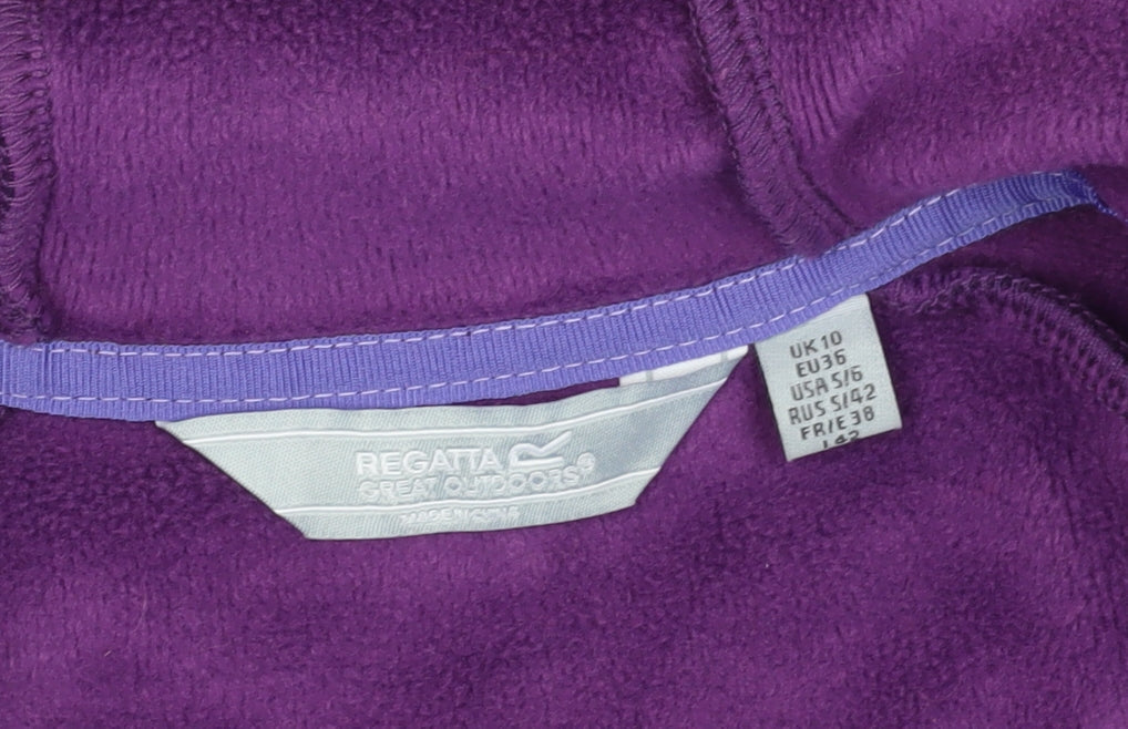 Regatta Women's Purple Jacket Size 10 Hooded Casual