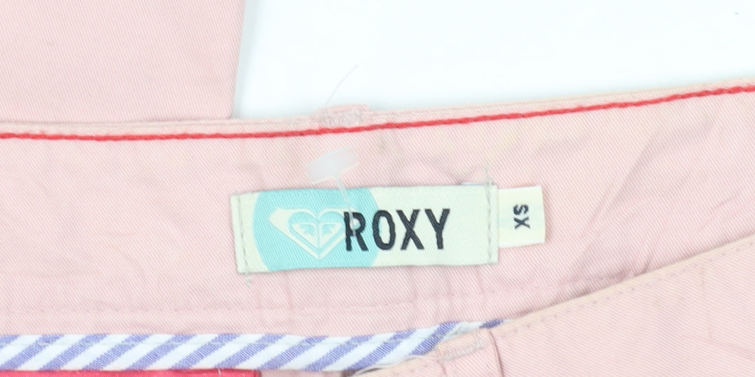 Roxy Women's Pink Chino Trousers XS Comfortable
