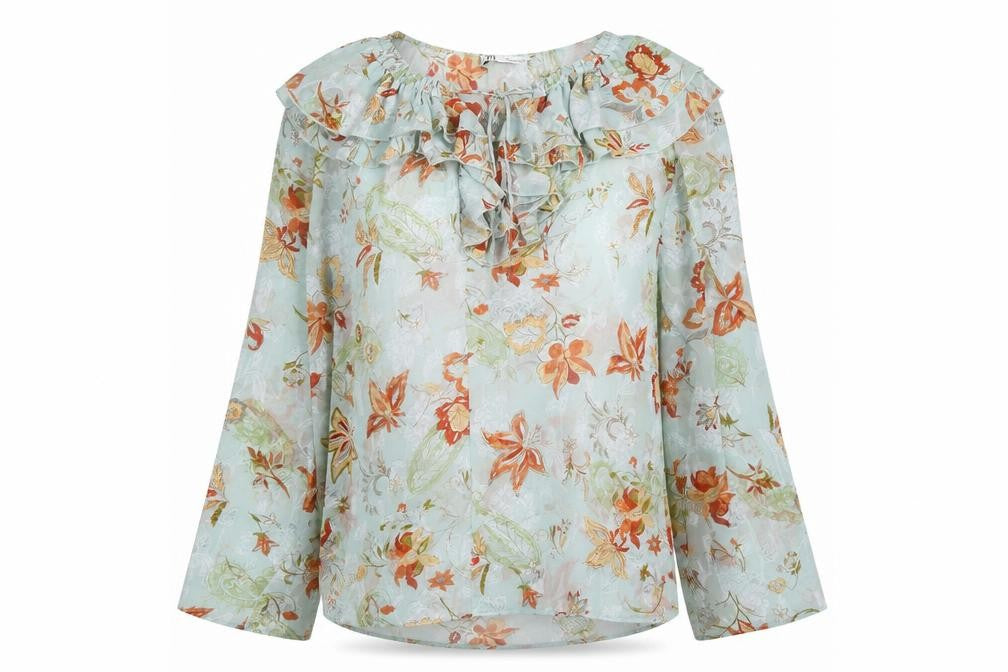 Zara Women's Multicoloured Floral Tunic Blouse - Size S