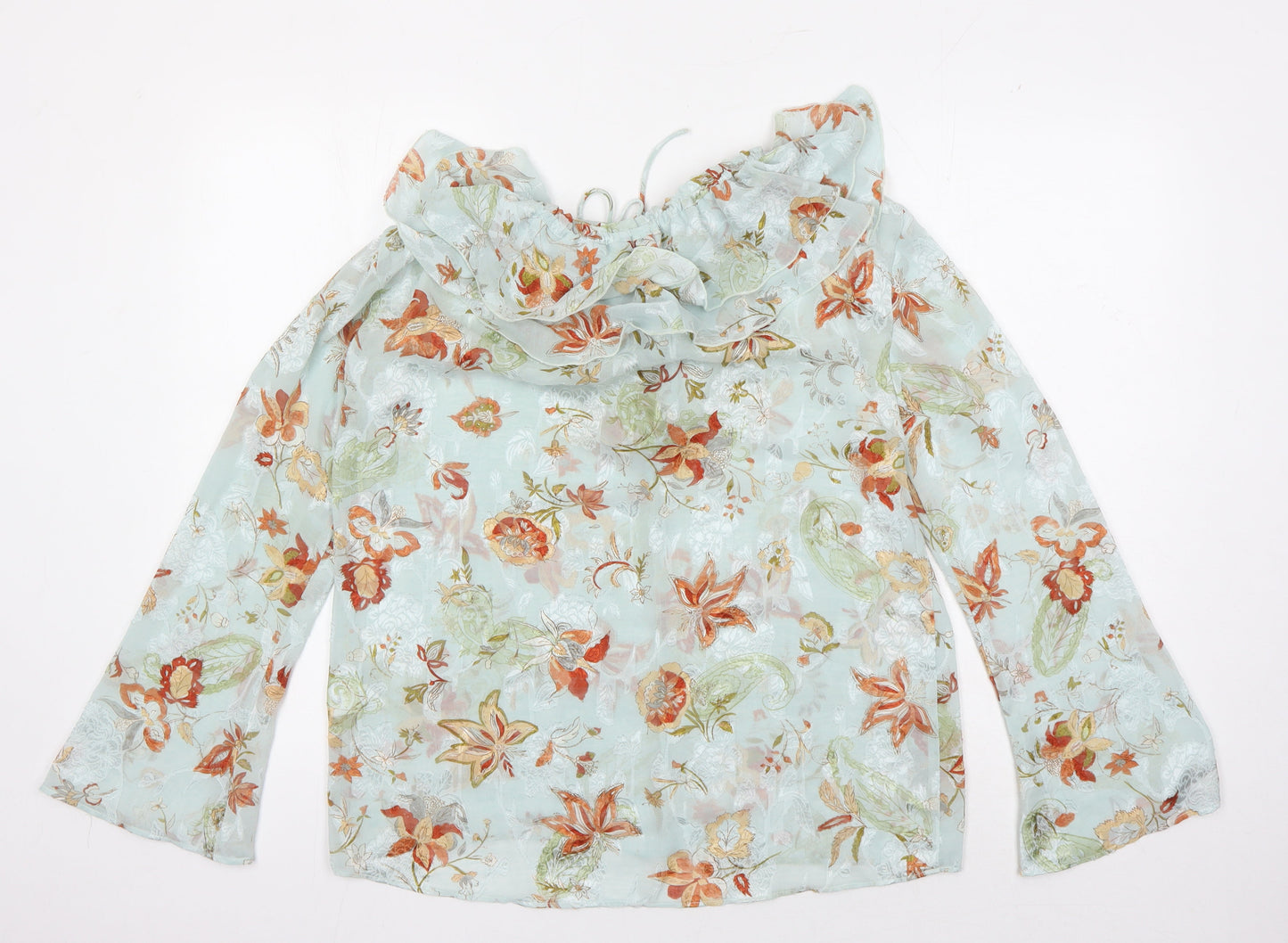 Zara Women's Multicoloured Floral Tunic Blouse - Size S
