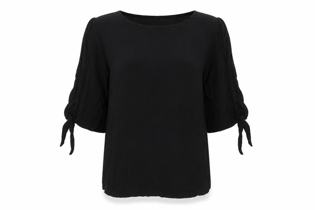 H&M Women's Black Viscose Blouse Size 10