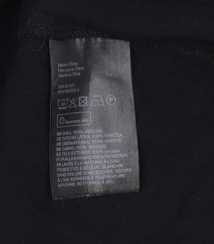 H&M Women's Black Viscose Blouse Size 10